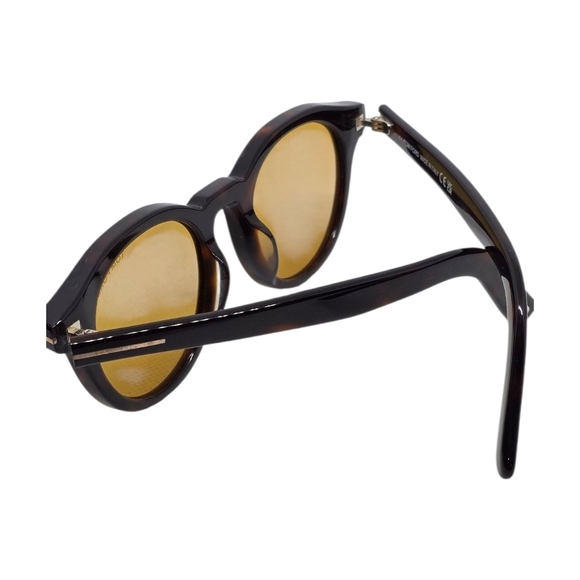 Tom Ford Black Sunglasses with Gold Lenses - Picture 4 of 6